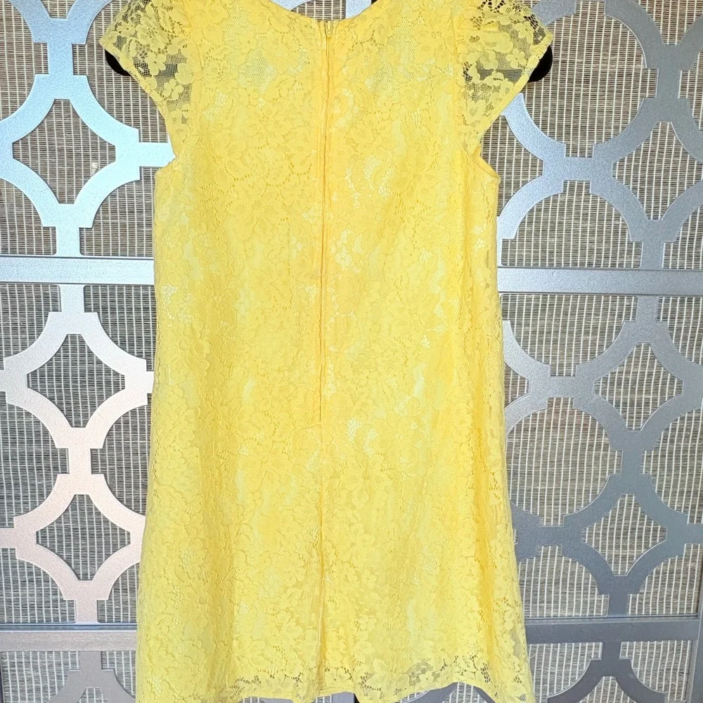 NWT The Children's Place Yellow Flutter Sleeve A-line Dress